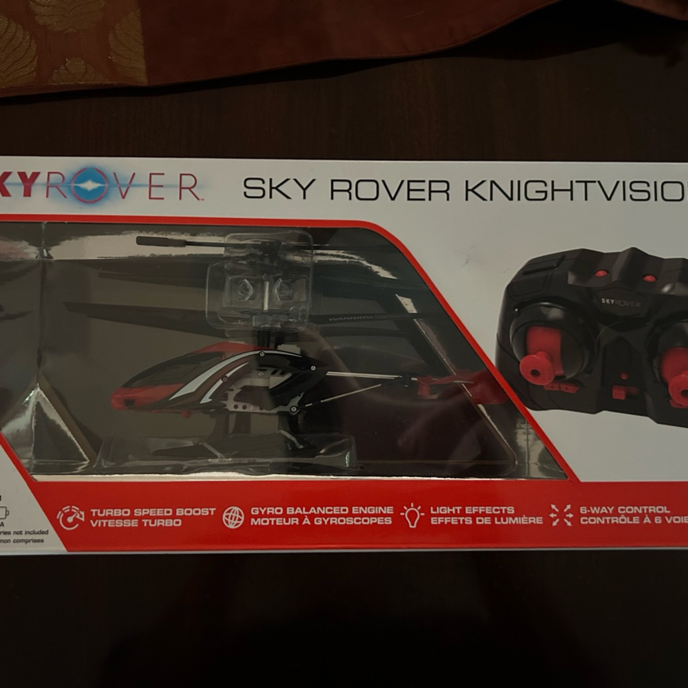 SkyRover Knight Force RC Helicopter Indoor/Outdoor 6 Way Remote Control NEW
